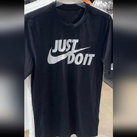 Brand New Lite Nike Black Just Do It T-Shirt 009.XXL - Picture 1 of 2